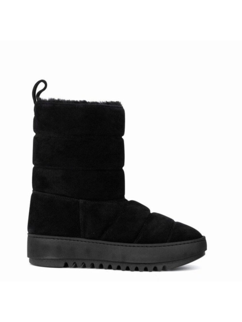 NEW Aquatalia Alcee Fur Boots Suede Winter Cozy Outdoors Warm Retro Womens 8.5